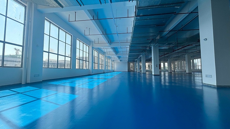 广西某食品车间聚氨酯砂浆超耐磨地坪漆完工图