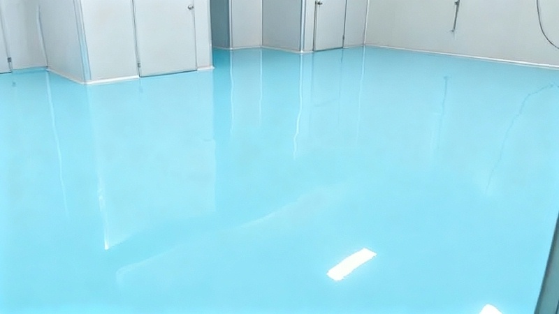 包装区选用“地卫士”水性环氧自流平地坪漆完工效果图