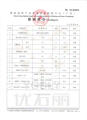 材料报告证书