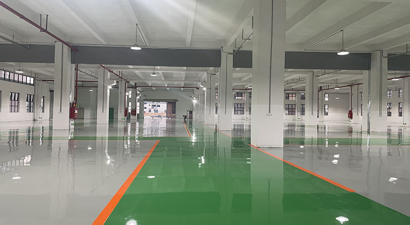 电气生产车间“地卫士”耐磨环氧地坪完工图